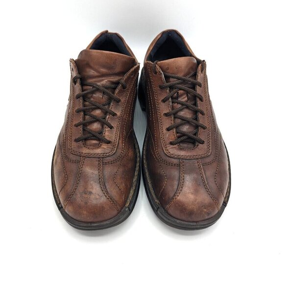 Ecco Neoflexor Casual Leather Golf Shoes Lace Up Oxfords Mens 9.5 Brown Leather main image 4